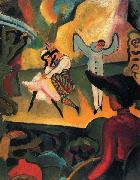 August Macke Russisches Ballett (I) oil painting on canvas